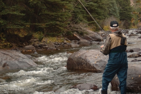 Trout fishing in Vail