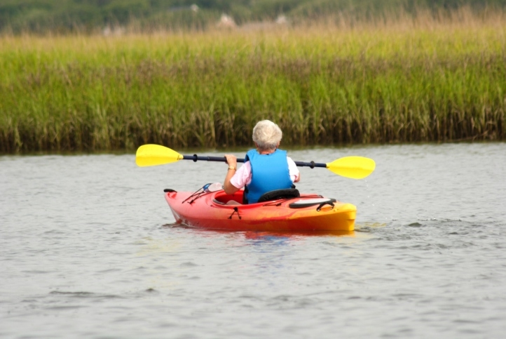 Salt marsh kayaking