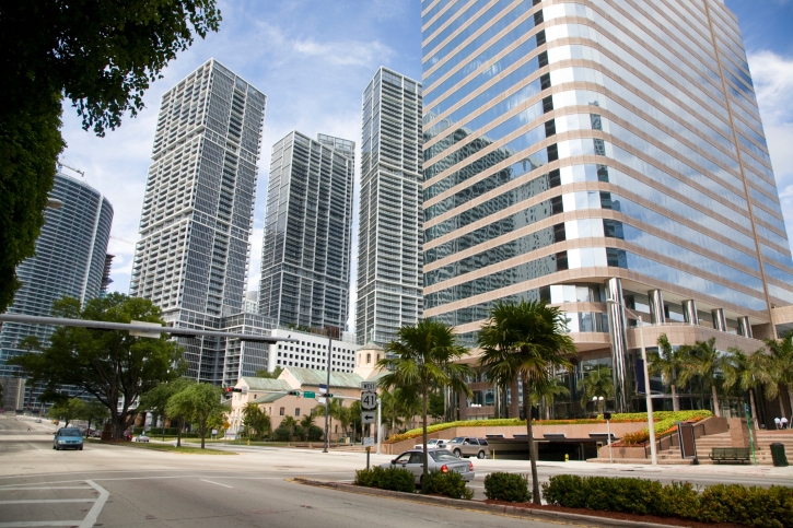 Brickell Avenue, downtown Miami