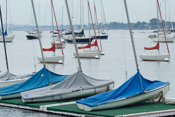 Sailboats on Long Island Sound